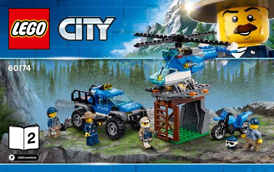 Istruzioni per la Costruzione - LEGO - 60174 - Mountain Police Headquarters: Page 1