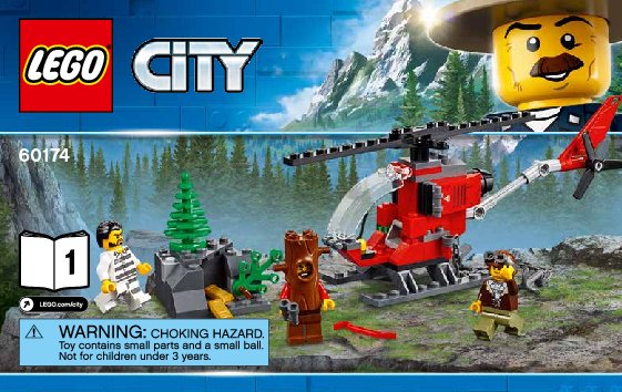 Istruzioni per la Costruzione - LEGO - 60174 - Mountain Police Headquarters: Page 1