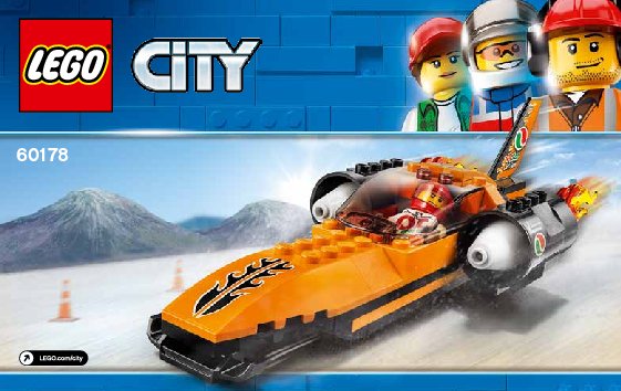 Istruzioni per la Costruzione - LEGO - 60178 - Speed Record Car: Page 1