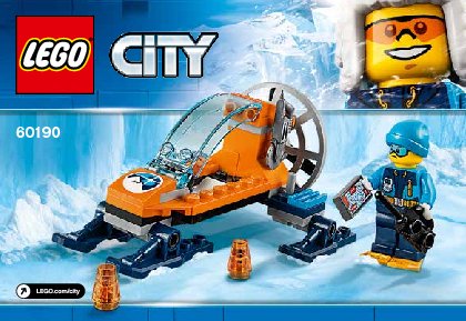 Istruzioni per la Costruzione - LEGO - 60190 - Arctic Ice Glider: Page 1