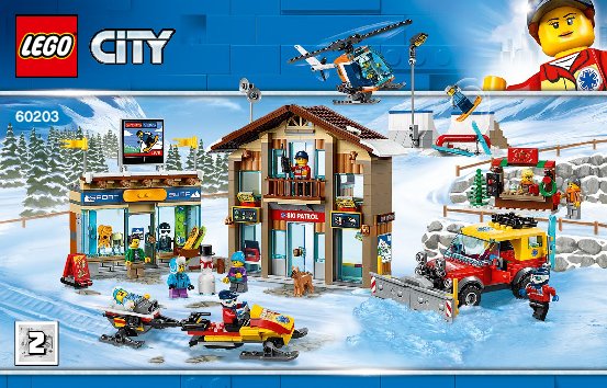 Istruzioni per la Costruzione - LEGO - 60203 - Ski Resort: Page 1