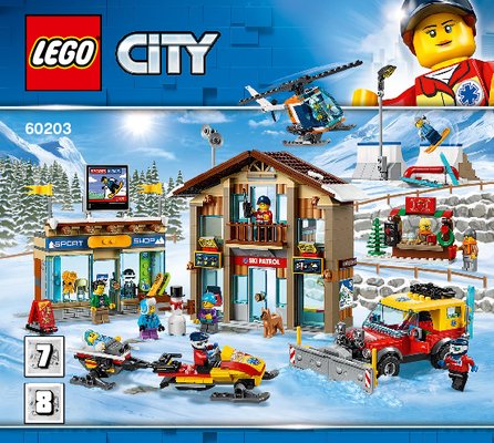 Istruzioni per la Costruzione - LEGO - 60203 - Ski Resort: Page 1