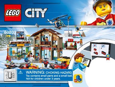 Istruzioni per la Costruzione - LEGO - 60203 - Ski Resort: Page 1