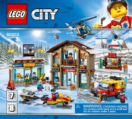 Istruzioni per la Costruzione - LEGO - 60203 - Ski Resort: Page 1