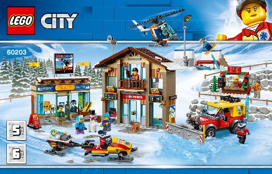 Istruzioni per la Costruzione - LEGO - 60203 - Ski Resort: Page 1