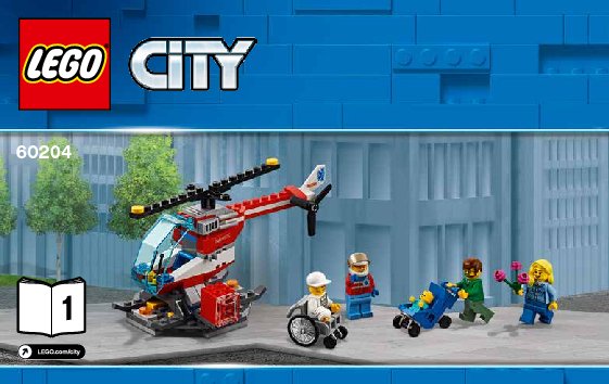 Istruzioni per la Costruzione - LEGO - 60204 - LEGO® City Hospital: Page 1