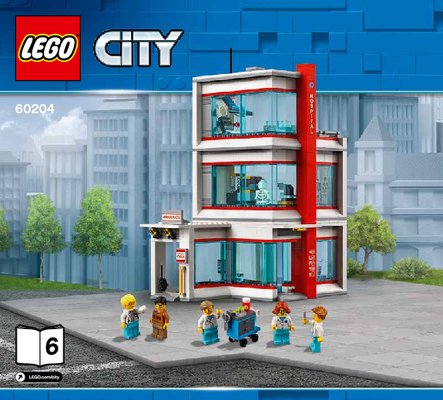 Istruzioni per la Costruzione - LEGO - 60204 - LEGO® City Hospital: Page 1