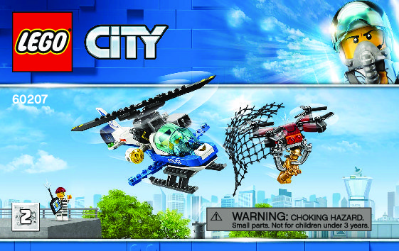 Istruzioni per la Costruzione - LEGO - 60207 - Sky Police Drone Chase: Page 1