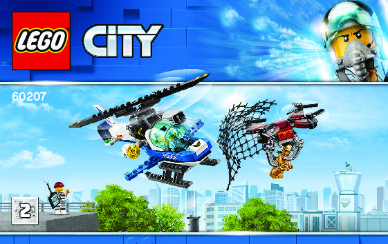 Istruzioni per la Costruzione - LEGO - 60207 - Sky Police Drone Chase: Page 1