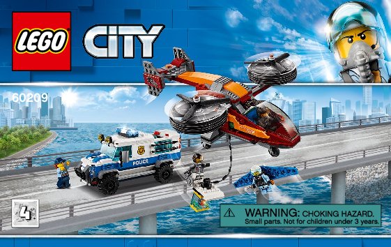 Istruzioni per la Costruzione - LEGO - 60209 - Sky Police Diamond Heist: Page 1