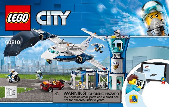 Istruzioni per la Costruzione - LEGO - 60210 - Sky Police Air Base: Page 1