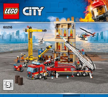 Istruzioni per la Costruzione - LEGO - 60216 - Downtown Fire Brigade: Page 1