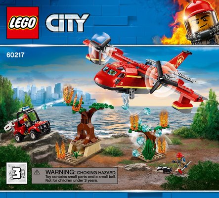 Istruzioni per la Costruzione - LEGO - 60217 - Fire Plane: Page 1