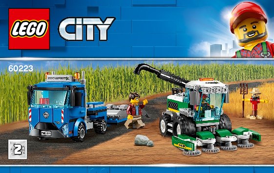 Istruzioni per la Costruzione - LEGO - 60223 - Harvester Transport: Page 1