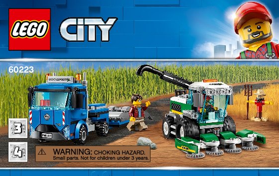 Istruzioni per la Costruzione - LEGO - 60223 - Harvester Transport: Page 1