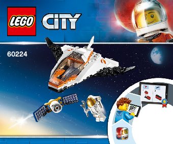 Istruzioni per la Costruzione - LEGO - 60224 - Satellite Service Mission: Page 1