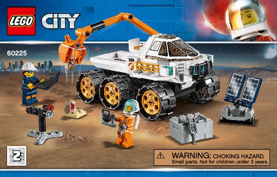 Istruzioni per la Costruzione - LEGO - 60225 - Rover Testing Drive: Page 1