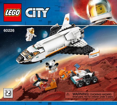 Istruzioni per la Costruzione - LEGO - 60226 - Mars Research Shuttle: Page 1