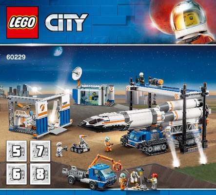 Istruzioni per la Costruzione - LEGO - 60229 - Rocket Assembly & Transport: Page 1