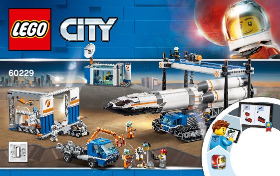 Istruzioni per la Costruzione - LEGO - 60229 - Rocket Assembly & Transport: Page 1