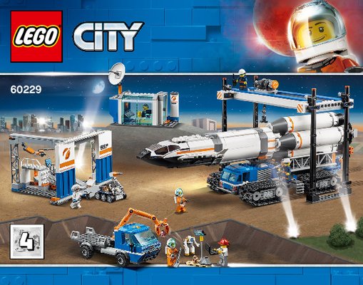 Istruzioni per la Costruzione - LEGO - 60229 - Rocket Assembly & Transport: Page 1