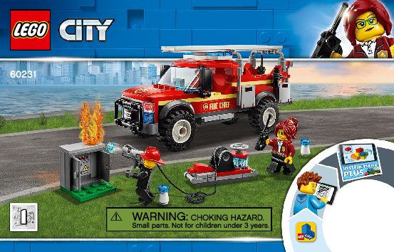 Istruzioni per la Costruzione - LEGO - 60231 - Fire Chief Response Truck: Page 1