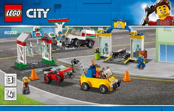 Istruzioni per la Costruzione - LEGO - 60232 - Garage Center: Page 1