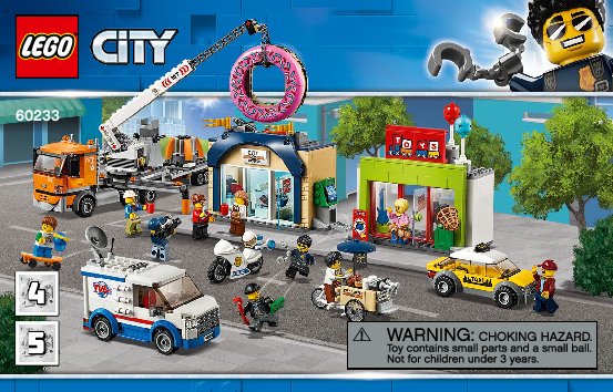 Istruzioni per la Costruzione - LEGO - 60233 - Donut shop opening: Page 1