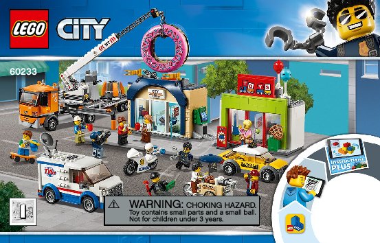 Istruzioni per la Costruzione - LEGO - 60233 - Donut shop opening: Page 1