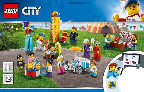 Istruzioni per la Costruzione - LEGO - 60234 - People Pack - Fun Fair: Page 1