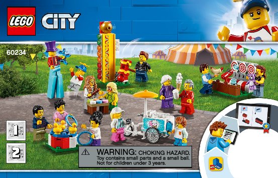 Istruzioni per la Costruzione - LEGO - 60234 - People Pack - Fun Fair: Page 1