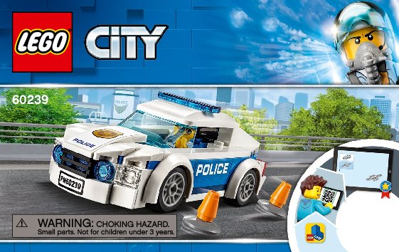 Istruzioni per la Costruzione - LEGO - 60239 - Police Patrol Car: Page 1