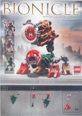 Istruzioni per la Costruzione - LEGO - 65504 - Matoran/Kanoka Co-Pack C: Page 1