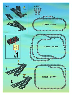 Istruzioni per la Costruzione - LEGO - 66493 - CITY Train Value Pack: Page 1