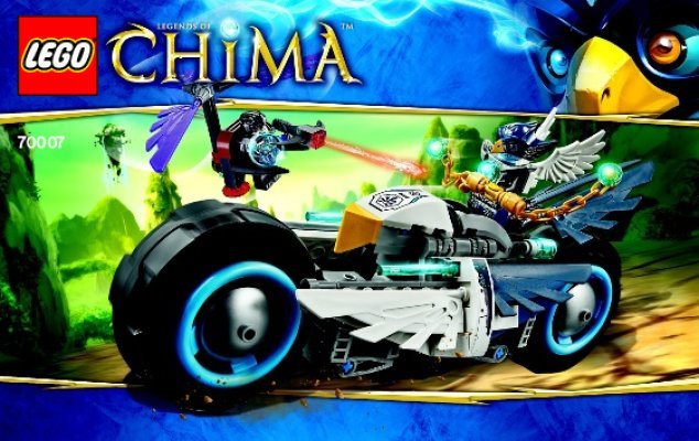 Istruzioni per la Costruzione - LEGO - Legends of Chima - 70007 - La Bi-moto di Eglor: Page 1