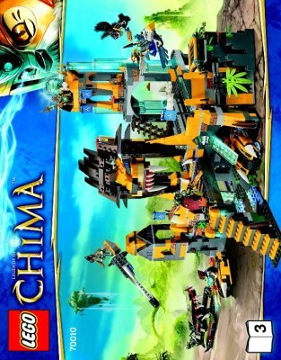 Istruzioni per la Costruzione - LEGO - Legends of Chima - 70010 - Il Tempio CHI dei Leoni: Page 1