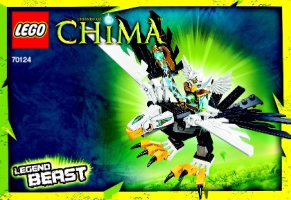 Istruzioni per la Costruzione - LEGO - Legends of Chima - 70124 - Animale Leggendario di Eris: Page 1