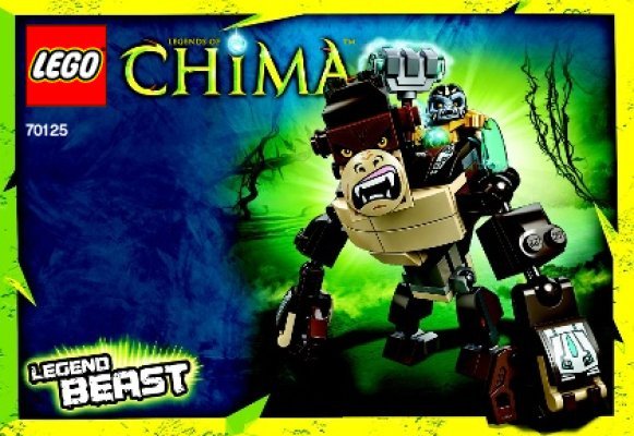 Istruzioni per la Costruzione - LEGO - Legends of Chima - 70125 - Animale Leggendario di Gorzan: Page 1