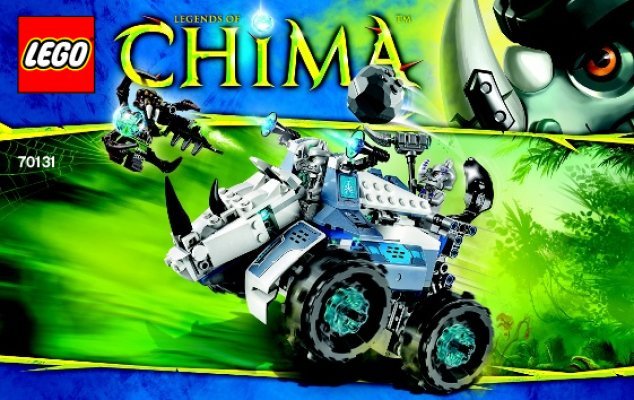 Istruzioni per la Costruzione - LEGO - Legends of Chima - 70131 - Il lanciarocce di Rogon: Page 1