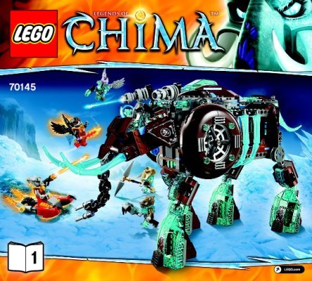 Istruzioni per la Costruzione - LEGO - Legends of Chima - 70145 - Mammut di ghiaccio di Maula: Page 1