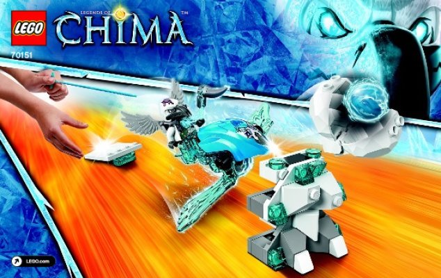 Istruzioni per la Costruzione - LEGO - Legends of Chima - 70151 - Punte di ghiaccio: Page 1