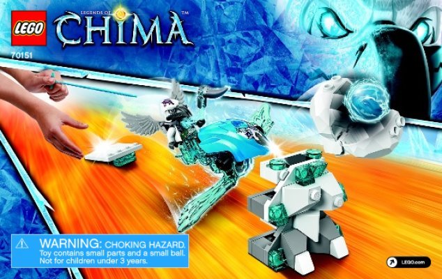 Istruzioni per la Costruzione - LEGO - Legends of Chima - 70151 - Punte di ghiaccio: Page 1