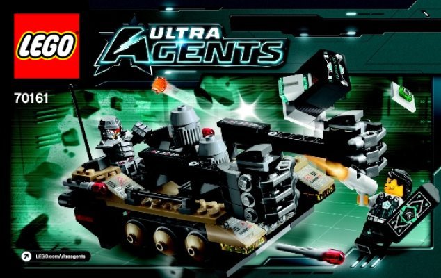 Istruzioni per la Costruzione - LEGO - Ultra Agents - 70161 - L'infiltrazione di Tremor Track: Page 1