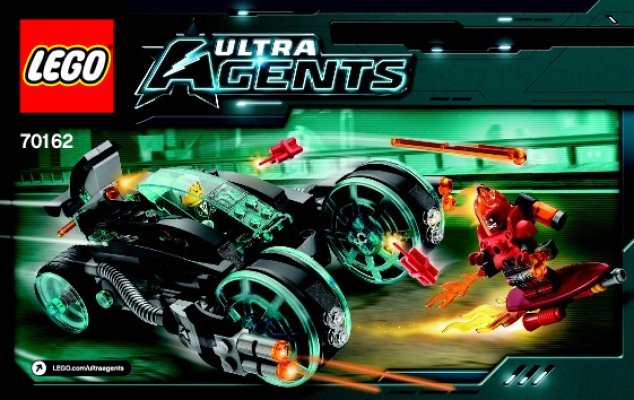 Istruzioni per la Costruzione - LEGO - Ultra Agents - 70162 - Inseguimento di Infearno: Page 1