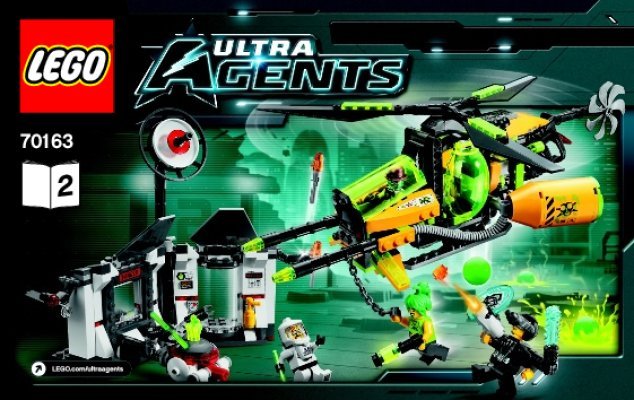 Istruzioni per la Costruzione - LEGO - Ultra Agents - 70163 - Fusione tossica di Toxikita: Page 1