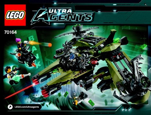 Istruzioni per la Costruzione - LEGO - Ultra Agents - 70164 - Missione Uragano: Page 1