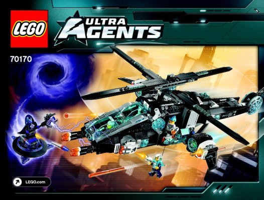 Istruzioni per la Costruzione - LEGO - Ultra Agents - 70170 - UltraCopter vs. AntiMatter: Page 1