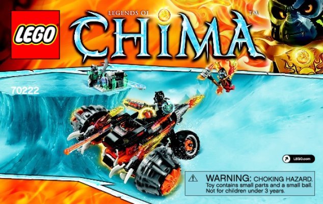 Istruzioni per la Costruzione - LEGO - Chima - 70222 - La moto ombra di Tormak: Page 1