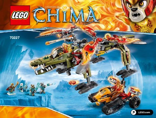 Istruzioni per la Costruzione - LEGO - Legends of Chima - 70227 - Il salvataggio di Re Crominus: Page 1