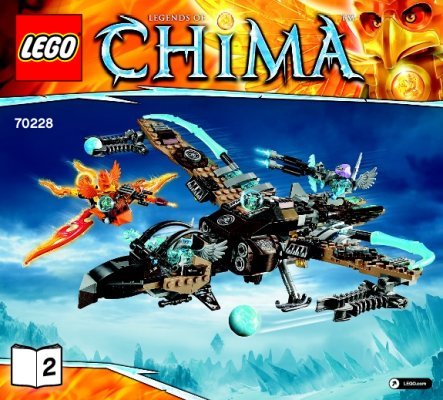 Istruzioni per la Costruzione - LEGO - Chima - 70228 - L'aereo avvoltoio di Vultrix: Page 1